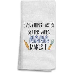 Nana Gifts Kitchen Towels, Best Nana Grandma Gifts, Gifts for Nana Grandma Dish Towels Tea Towels for Kitchen, Grandma Gifts for Christmas Birthday Hand Towels for Bathroom, 16x24 Inches