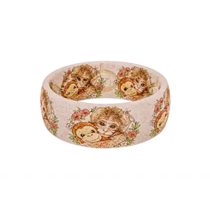 Punch Monkey Groove Ring – Breathable Wedding Ring for Women, Comfortable Band – Punch-Kun Monkey