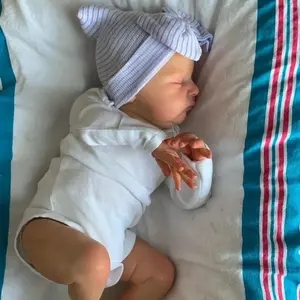 Handmade Vinyl Reborn Doll, Lifelike Newborn Doll, Soft Touch, 20 Inch Lifelike Cloth Body, Cute Craftsmanship, Ideal Christmas Gift/birthday Present