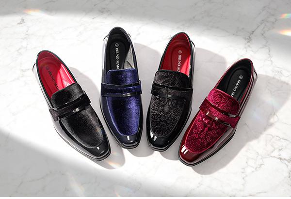 BRUNO MARC Men's Patent Leather Penny Loafers, Classic Plain Slip-On Office Dress Shoes with Removable Insole, Business Casual Gift for Father's Day, Flat