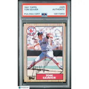 1987 Topps Tom Seaver #425 PSA Authentic Auto Boston Red Sox