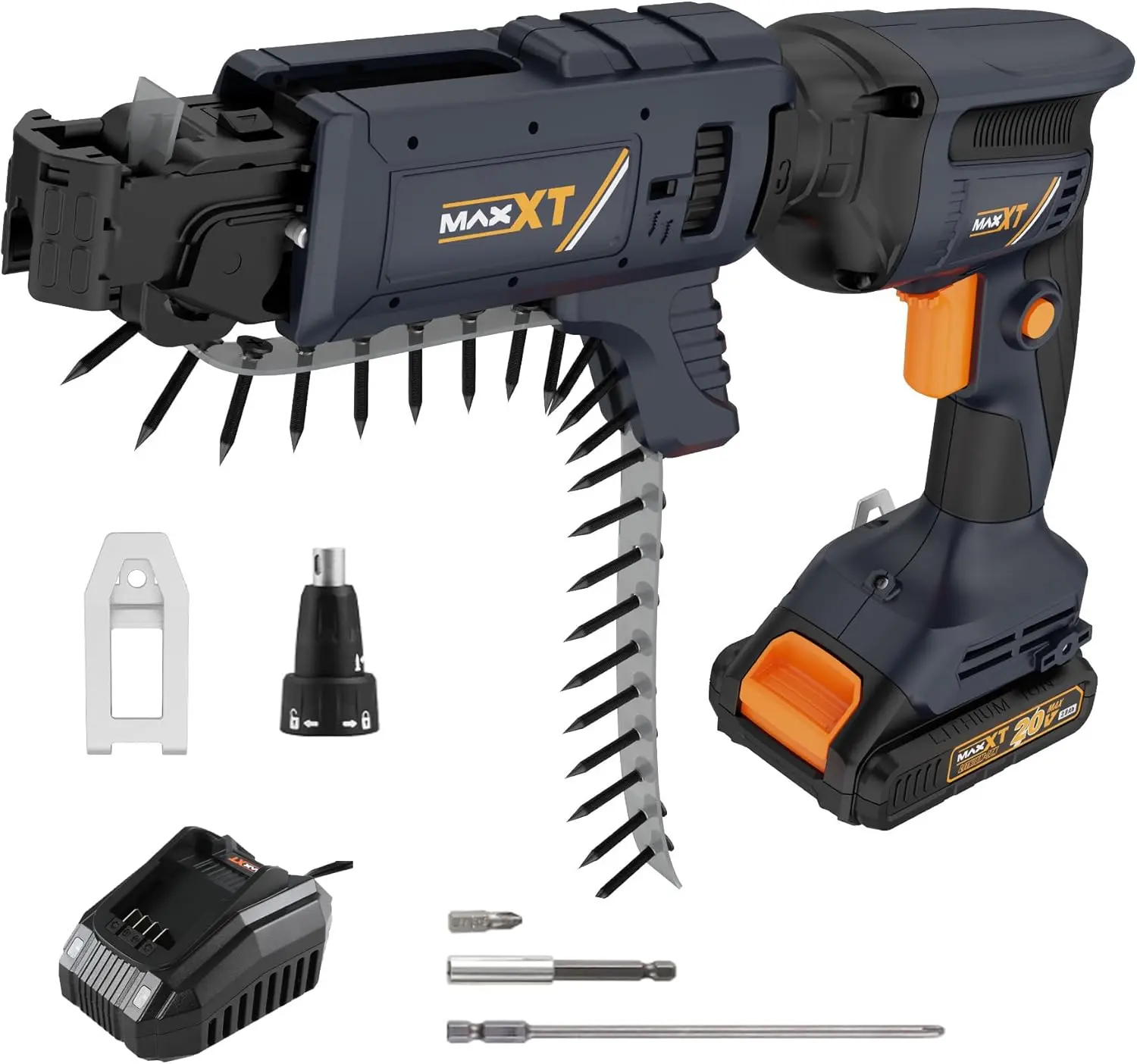 MAXXT 20V Drywall Screw Gun Brushless, Cordless Included 2.0Ah Battery and Charger MAXXT 20V Drywall Screw Gun Brushless, Cordless Included 2.0Ah Battery and Charger
