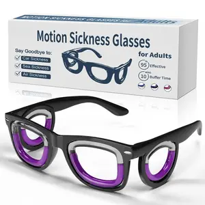 Anti-Motion Sickness Glasses | Ultra-Light Ergonomic Design for Cars/Travel/Cruises | Portable Nausea Relief