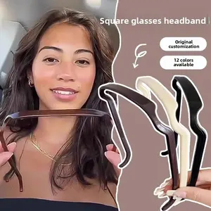 New Hair Styling Headband Curl Fixing Tool Sunglasses Headband Hair Clip Square Sunglasses Headband for Women