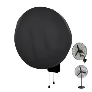 Outdoor Fan Cover Compatible with 18-20 Inch Wall Mount Fan & Pedestal Fan Heavy Duty 420D Waterproof Industrial Fan Protection Covers with Durable Zipper Windproof Buckles