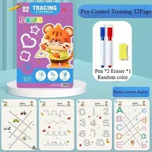 32-Page Reusable Magic Practice Notebook Set ✍️📚 - Brain Development & Educational Workbook for Writing/Drawing, Colorful Pages & Durable Binding, Black Friday Deal: Ideal Christmas/New Year Gift 🎁