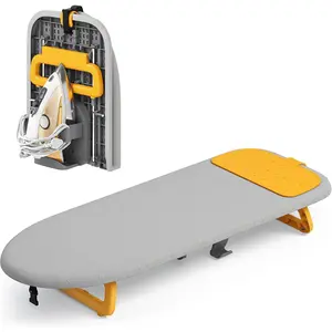 Tabletop Ironing Board Small with Iron Holder Foldable Mini Iron Board Easy Storage for Travel Dorm