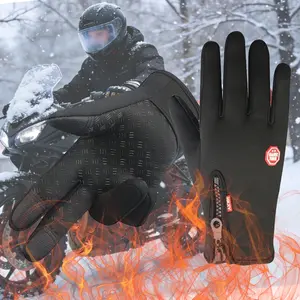 Outdoor Winter Gloves, Motorcycle Bicycle Windproof and Warm Cycling Gloves, Men Women Windproof Warm Winter Gloves, Touchscreen Full-Finger Gloves for Sports, Travel,and Daily Activities, Outdoor Activity Gloves, Motorcycle Riding Gloves