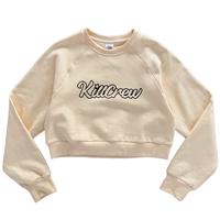 SCRIPT CREW NECK CREAM