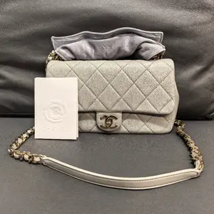 Pre-owned CHANEL leather Crossbody Bags Classic Flap Bag (Mini Rectangular)【BF 12Z】