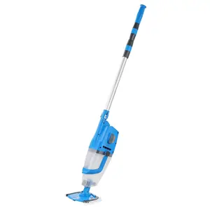 VEVOR Pool Vacuum 26 GPM Rechargeable Pool Cleaner Max. 1H with Extension Pole