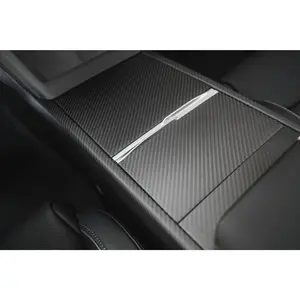 Tesla Model Y Genuine Dry Carbon Fiber Center Console Covers