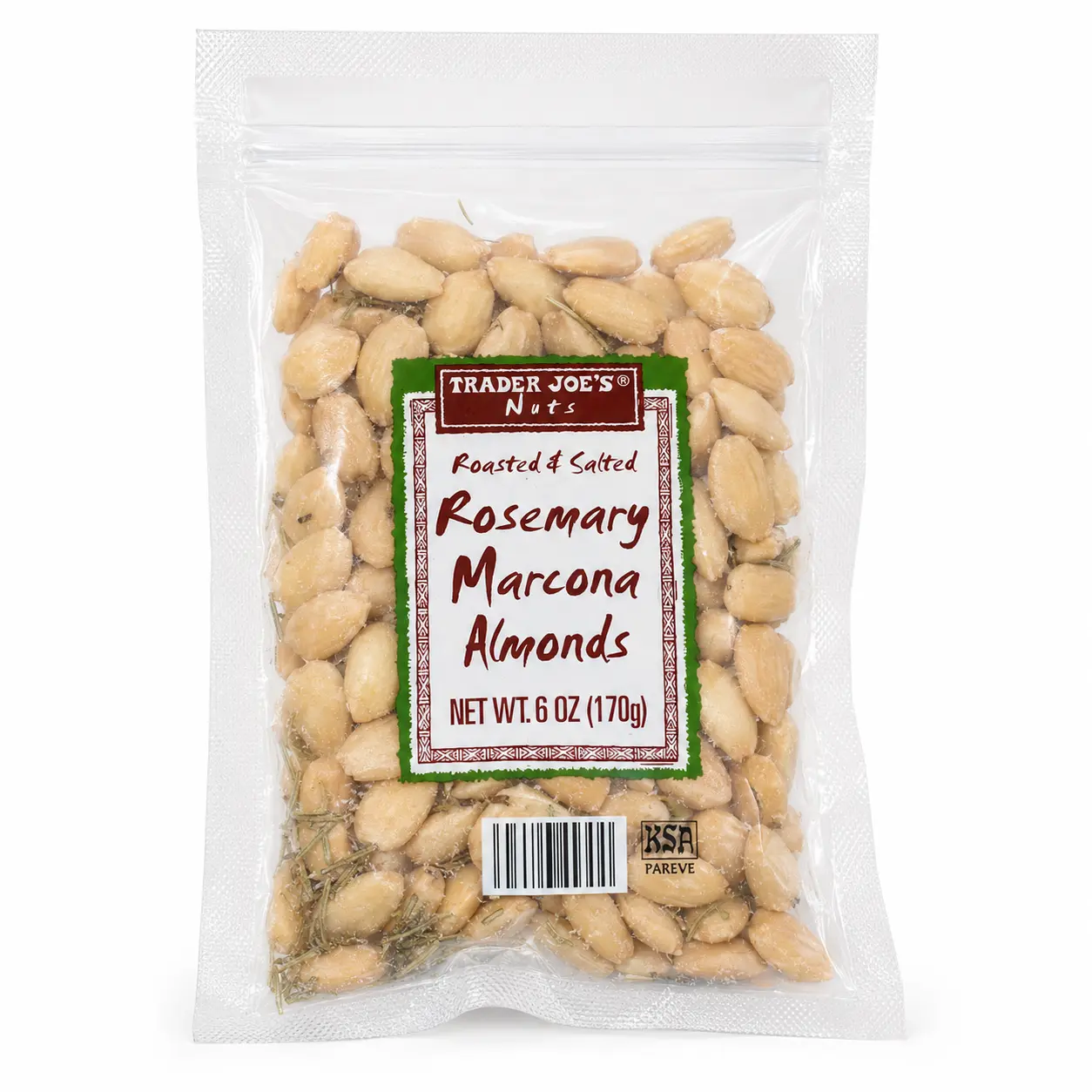 Rosemary Marcona Almonds - 5 oz (170g) Packaged & Cured Nuts for Snacking