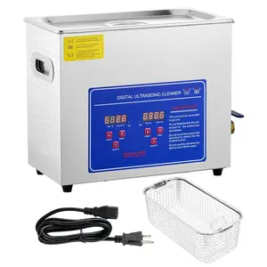 3/6/10L Commercial Sonic Cleaner, 40kHz Professional Cleaning Machine with Digital Timer & Heater, 110V - Ideal for Watches, Instruments, and Industrial Parts, FCC/CE/RoHS Certified