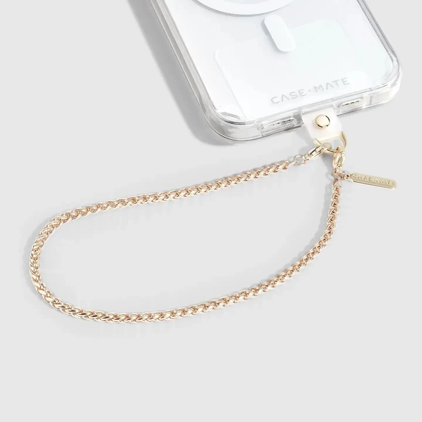 Dainty Gold Universal Mobile Phone Chain Wristlet - Hands-Free Smartphone & Cellphone Accessories, On-the-Go Phone Strap Charm, Adjustable Strap, Phone Charm
