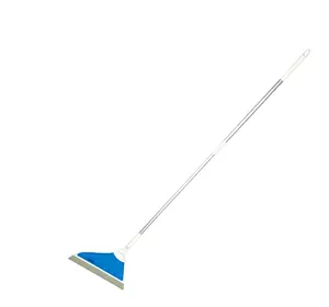 All Surface Lightweight Silicone Broom for Indoor Cleaning - Squeegee & Pet Hair Remover Traditional