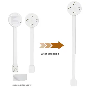 180° Rotating Power Outlet Extender – Adjustable Multi Plug Wall Adapter with Multiple AC Outlets, Space-Saving Power Strip for Home, Office & Nightstand