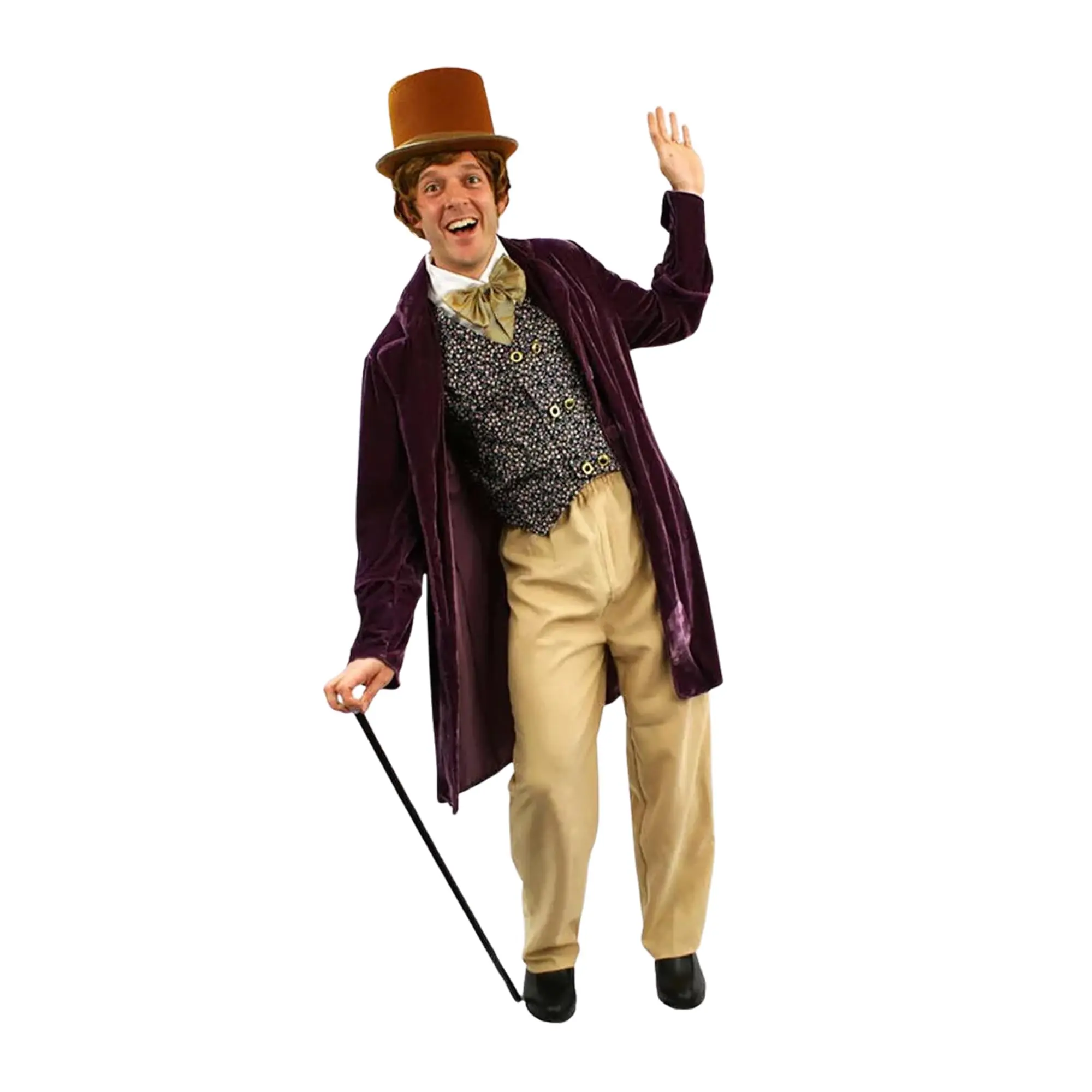 Willy Wonka Classic Chocolate Man Adult Costume, Standard Willy Wonka Classic Chocolate Man Adult Costume, Standard
