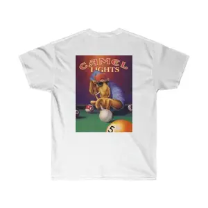 Camel Joe Billiards Backprint Classic Tee, Retro Nice Unisex, Style, Streetwear, Vintage Graphic Tees.