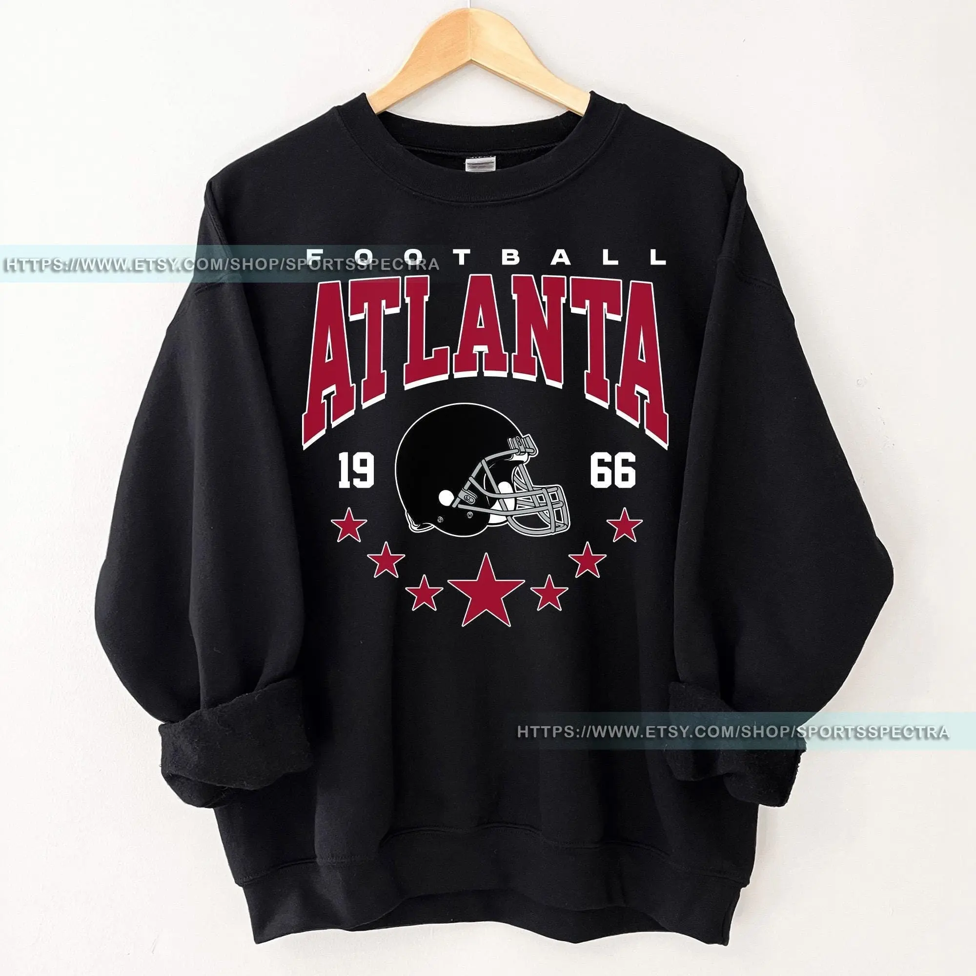 [Sale Up To 50%] Atlanta Football Vintage Sweatshirt, Retro Falcon Crewneck, Oversized Football Sweatshirt, Atlanta Football Fan Gift, Gift For Fan, Trendy USA Cotton Fabric