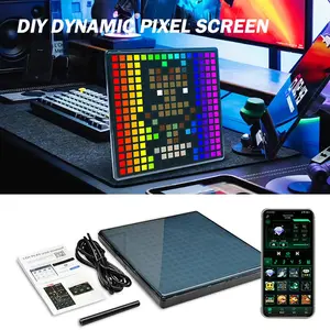Illuminating LED Music Spectrum With 16x24 RGB Rhythm-sensing Sound-activated Bluetooth Pixel Display