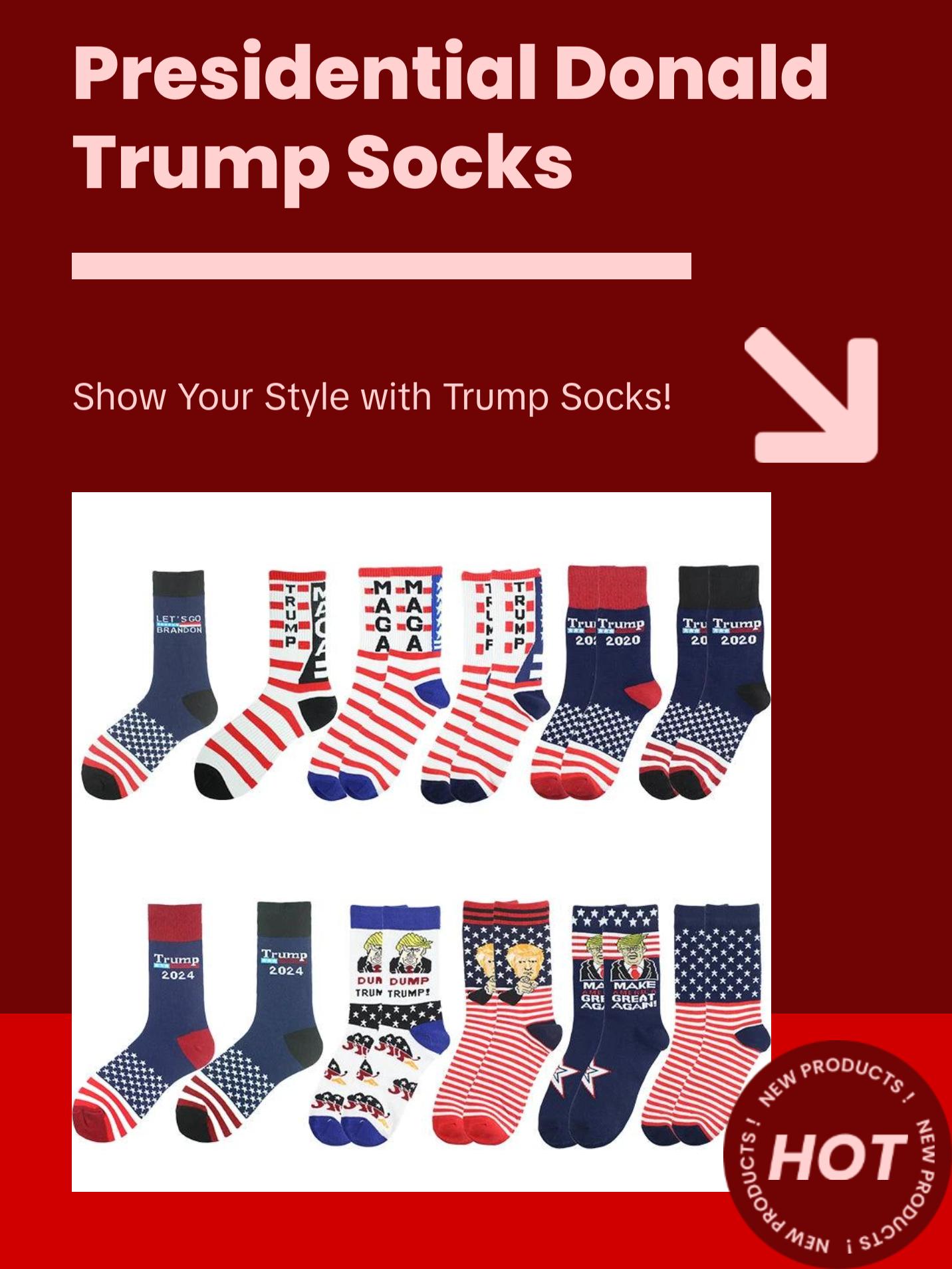 Presidential Donald Trump Socks