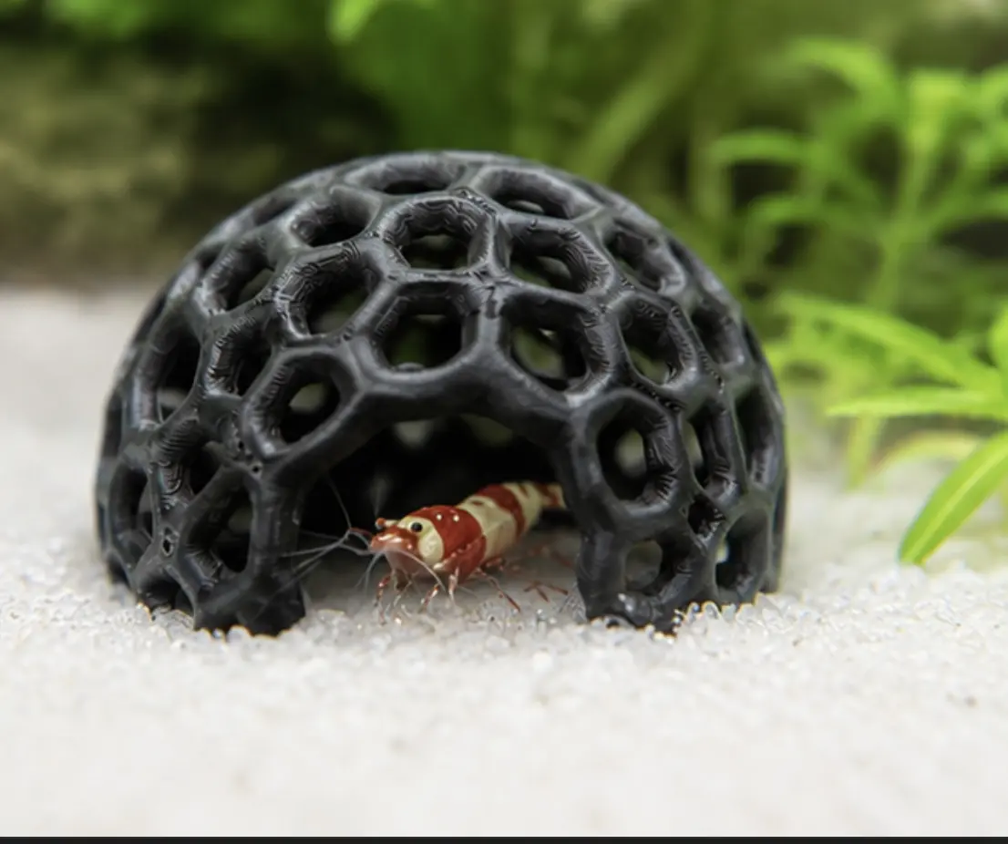 Colorful Shrimp Dome Hide - Aquarium Cherry Shrimp Hide
