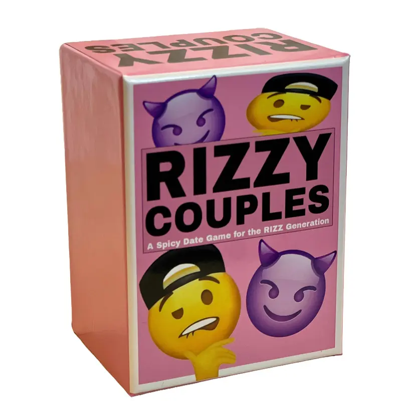 RIZZY COUPLES Spicy Date Game for the Rizz Generation - 150 Cards with Challenges, Dares & Creative Rewards for Couples or Groups - Adult Card Game