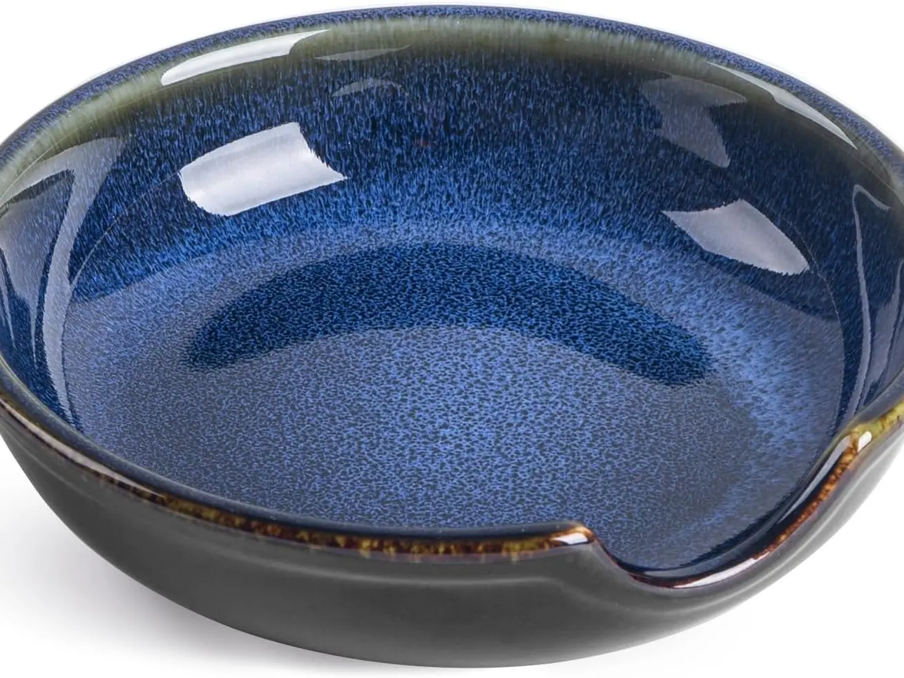 Ceramic Spoon Rest for Stove Top, Spoon Holder for Kitchen Counter, Coffee Spoon Holder, Heat-Resistant Cooking Utensil Rest for Spoons Ladles Spatula (Blue)