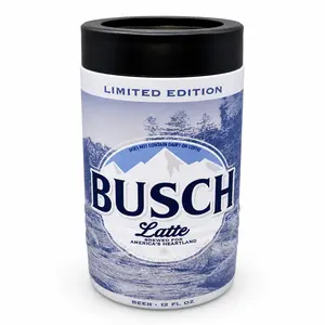 Beer Inspired Beverage Holder - 12 FL. OZ. Printed Drinkware with Mountain Design Stylish Steel