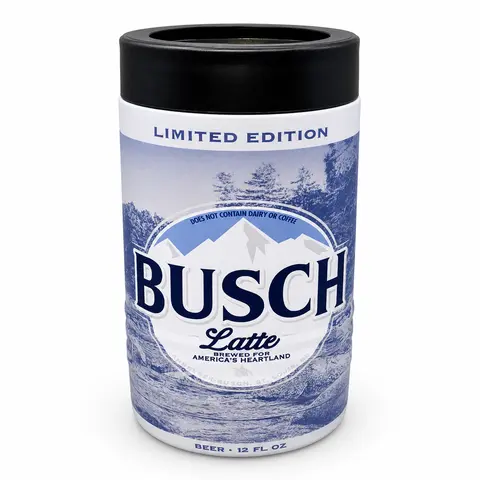 Beer Inspired Beverage Holder - 12 FL. OZ. Printed Drinkware with Mountain Design Stylish Steel