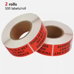 2 Rolls Packaging Labels 500 Labels Roll THIS IS A SET DO NOT SEPARATE Shipping Warning Sticker 2 Rolls Packaging Labels 500 Labels Roll THIS IS A SET DO NOT SEPARATE Shipping Warning Sticker