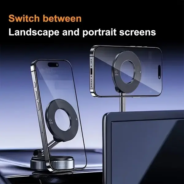 New Vacuum Magnetic Phone Holder, Portable Travel Car Mount for Phones