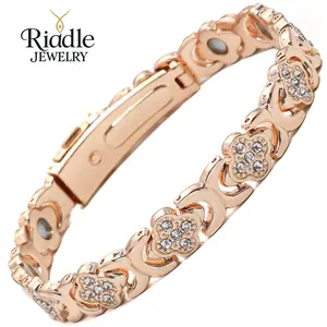 Riddle Copper Bracelets for Women Pure Copper Rose Gold & Silver Magnetic Bracelet  Trendy Stack Bangle Stretch Bangle