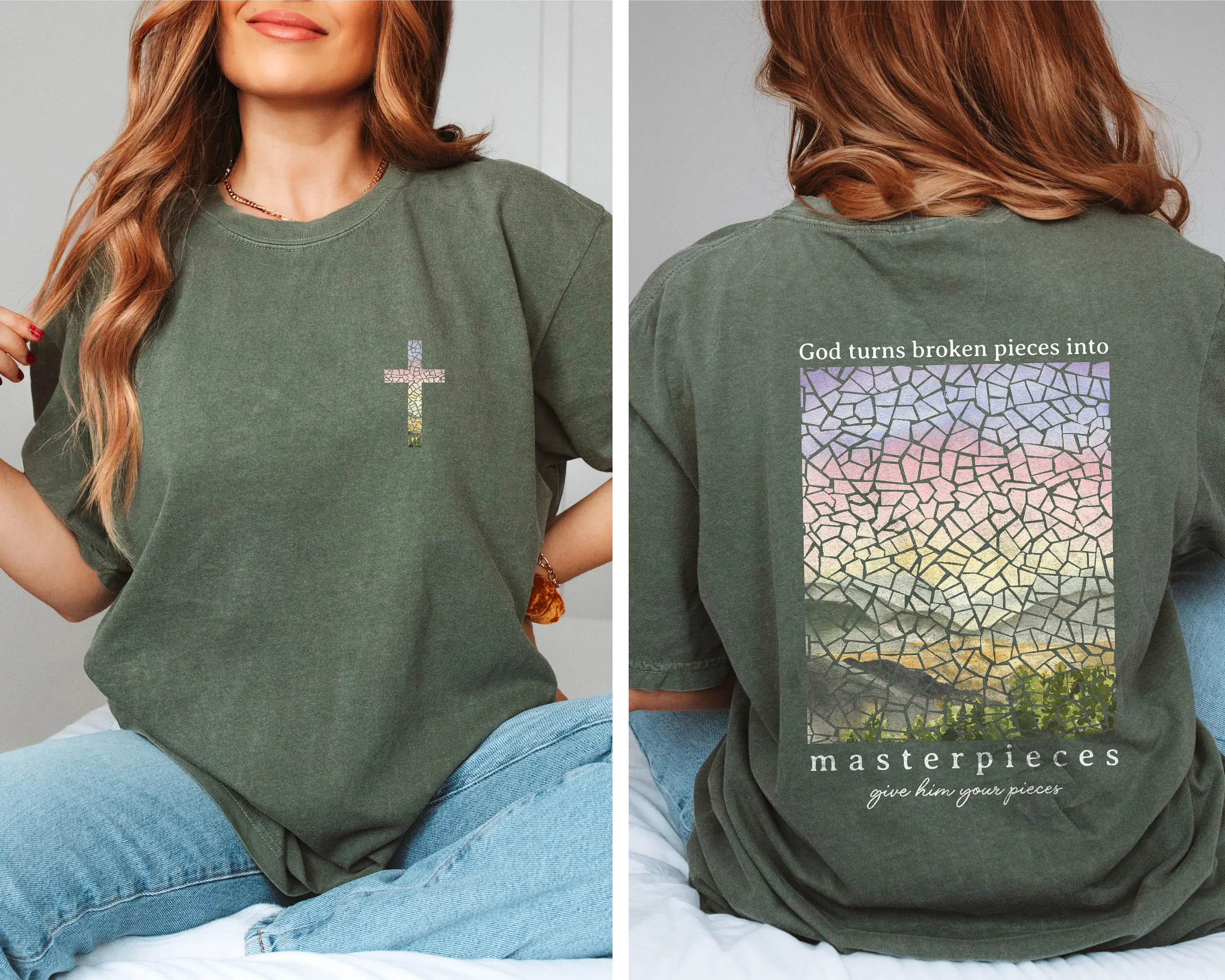 Christian Shirts Bible Verse Shirt, Christian Tshirt, Religious Gift Jesus Shirt, Christian Apparel T Shirt, Baptism Gift For Her