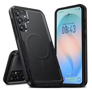 Entronix Case for Galaxy S26 Plus/Ultra - Sleek Matte Bumper Cover, [Magnetic-Compatible] Smartphone Accessories Protective Rubber