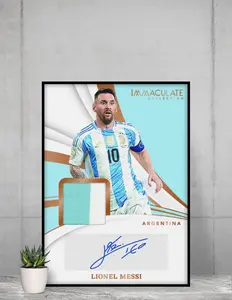 Immaculate Lionel Messi 2024 Poster 12x17 Argentina