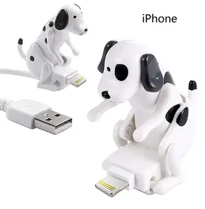 Funny Moving White and Black spot dog moving 8 pin charger