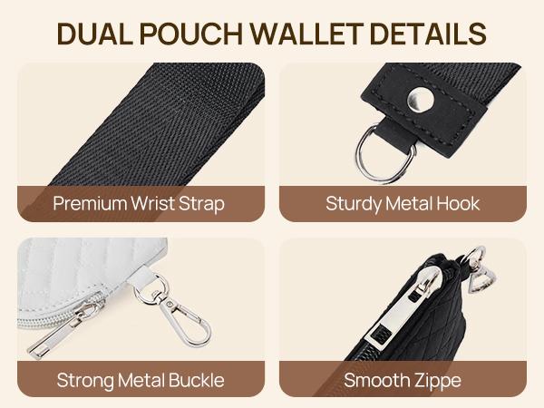 Telena Mini Zip Around Wristlet Wallets for Women Coin Purse Wristlet Keychain Dual Pouch Wallet Wristlet Gift Women's small wallet New Year's gift Telena Mini Zip Around Wristlet Wallets for Women Coin Purse Wristlet Keychain Dual Pouch Wallet Wristlet Gift Women's small wallet New Year's gift