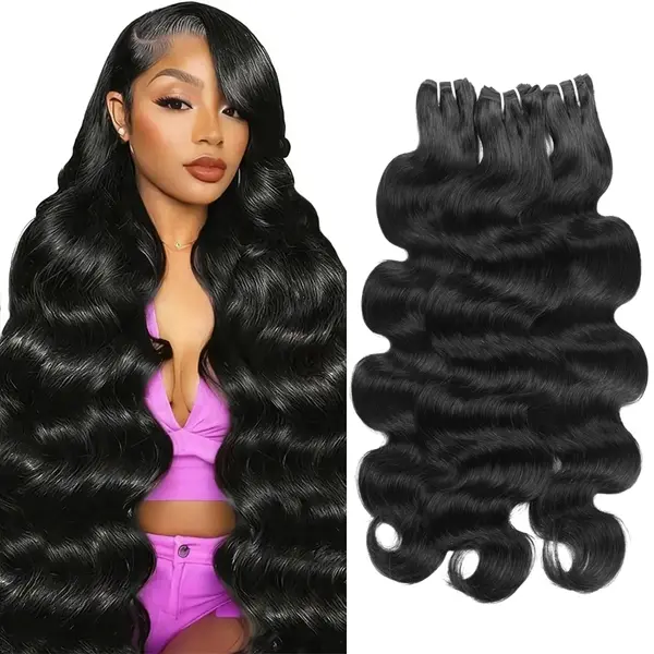 Upgrade 15A Brazilian Body Wave Bundles 100% Unprocessed Raw Human Hair Weave Bundles Quick Weave Extensions 1 3 4 Bundles #SummerVibes
