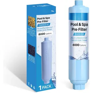 Garden Hose Filter for Filling Pool,Garden Hose Filter for Filling Hot Tub/, Greatly Reduces Sediment, Chlorine, Heavy Metals and Odors, Standard 3/4" Garden Hose Thread