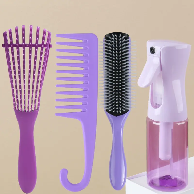 Hair Styling Tool Set, Hair Brush & Comb & Spray Bottle Set, Professional Hair Styling Tool for Women & Girls, Hairdressing Tool Set, Hair Tools, Hair Salon Tools