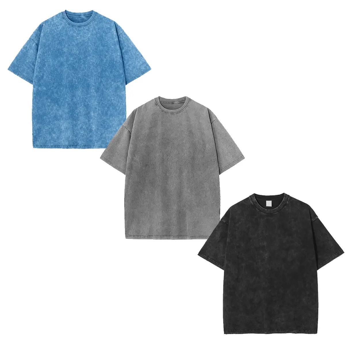 Pack 3 (Black, Drak Gray, Light Blue)