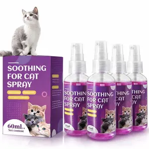 Cats Calming Pheromone Spray & Calming Solution for Cats, Anti Anxiety Pet Products - Feline Calm Pheromones, Cats Reduces Scratching Furniture Peeing Marking Calming Cat for Travel