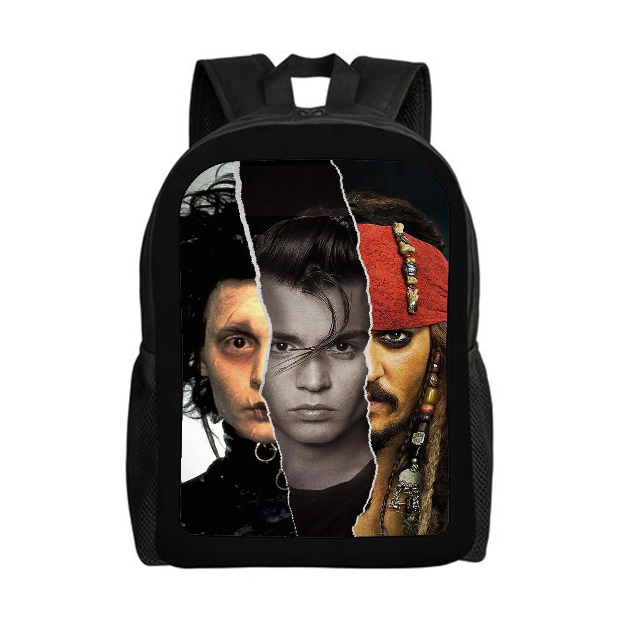 Johnny-Cash-Backpacks for Girls, Cute School Backpack, Aesthetic Bookbag for Teens, Lightweight Classic Backpack for Travel, Work, Picnic A-15