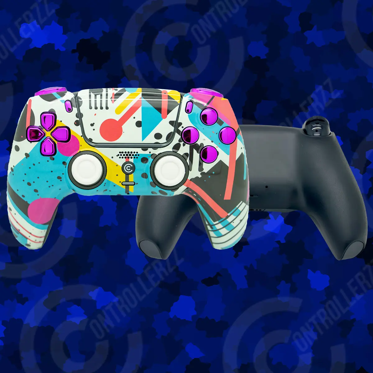 Retro Abstract & Purple Chrome Inserts