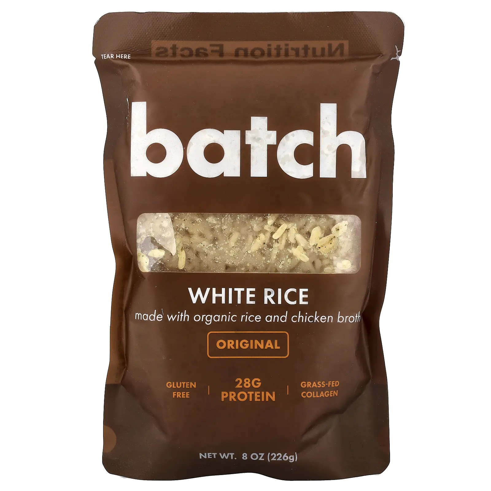Batch White Rice with Organic Rice and Chicken Broth, Original, 8 oz (226 g)