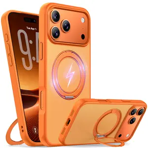 magnetic fulcrum case,suitable for iphone17 mobile phone case, 16 protective case, anti-drop mobile phone case.