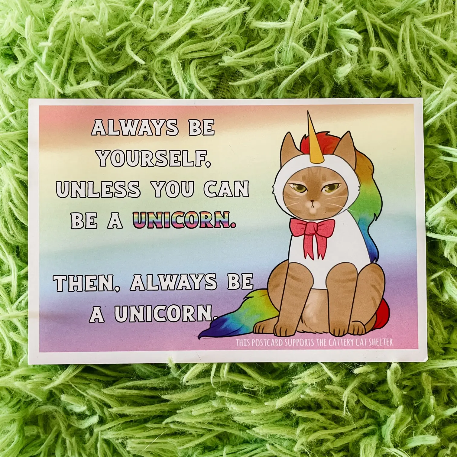 Templeton Unicorn Postcard
