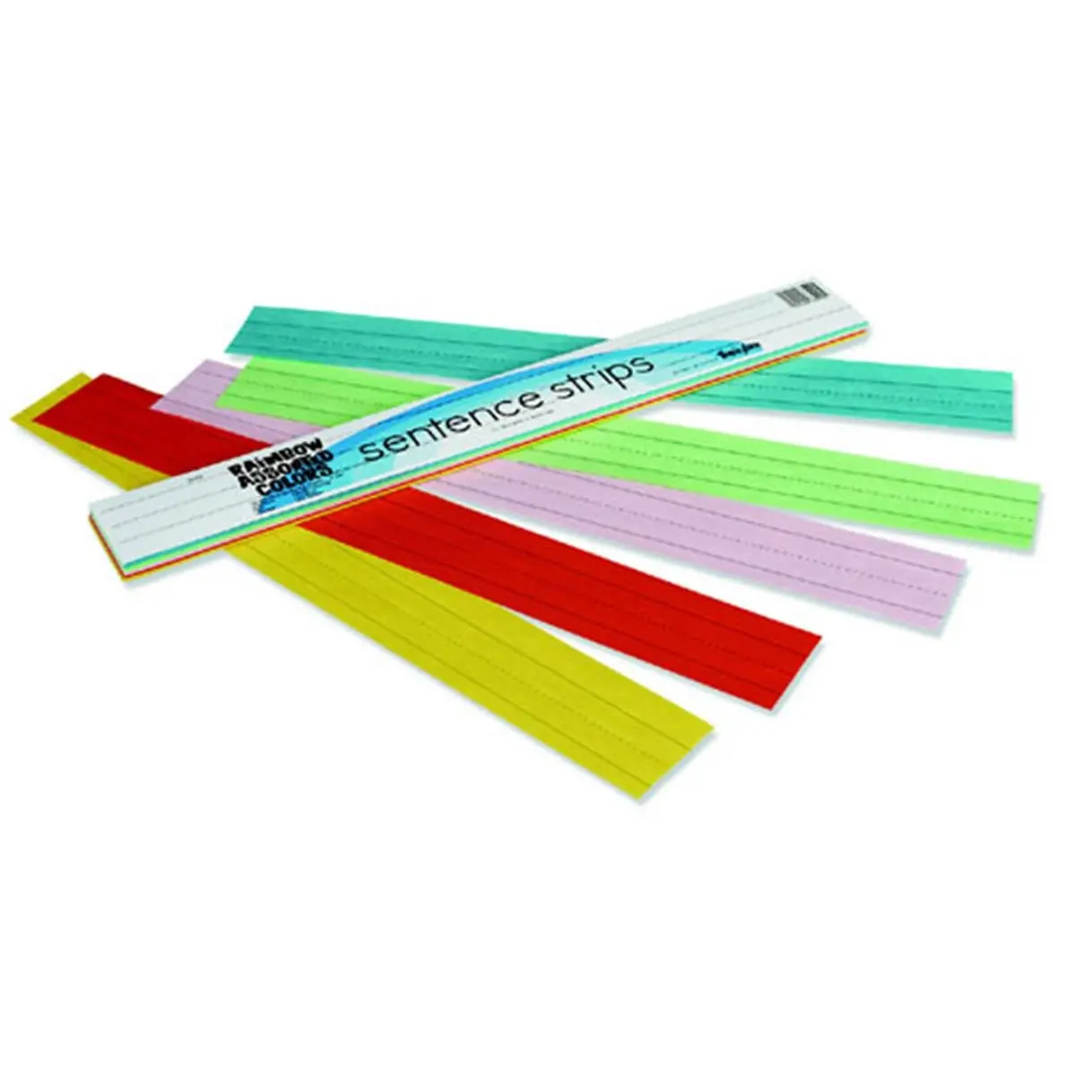 212 MAIN Rainbow Kraft Sentence Strips, Recyclable Office Stationery Paper Supplies for Computers & Office Equipment Use